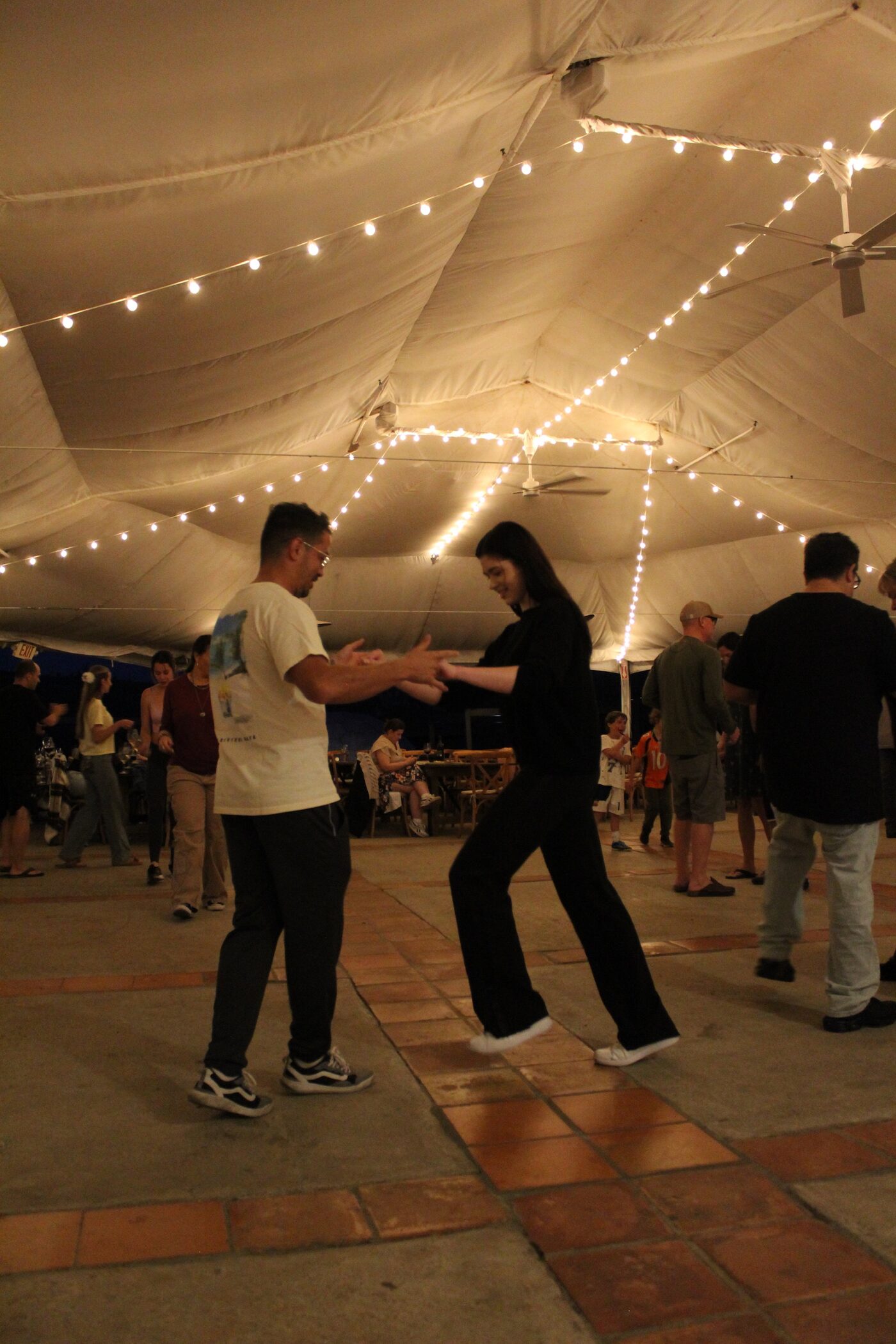 Dancers at a Latin Night hosted by Leva' Dance Club